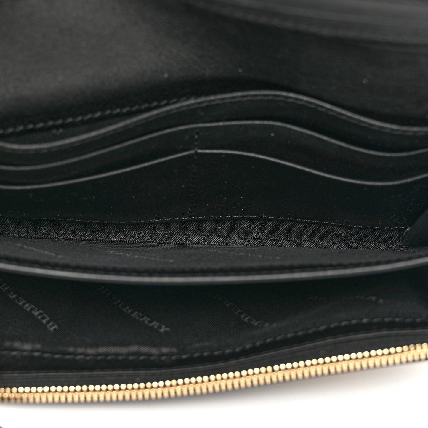 Calfskin House Check Porter Continental Wallet Black