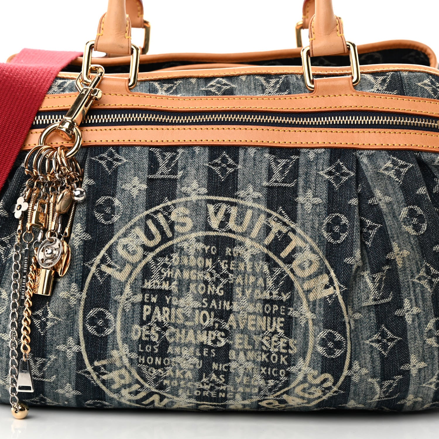Louis Vuitton Denim Raye Cabas GM 10 of 19