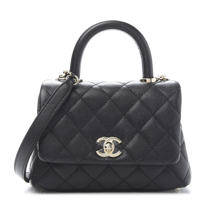 Chanel Caviar Quilted Extra Mini Coco Handle Flap Black 1 of 11