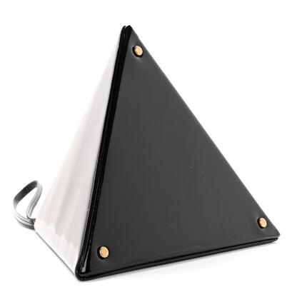 Saint Laurent Patent Pyramid Clutch Black 4 of 11