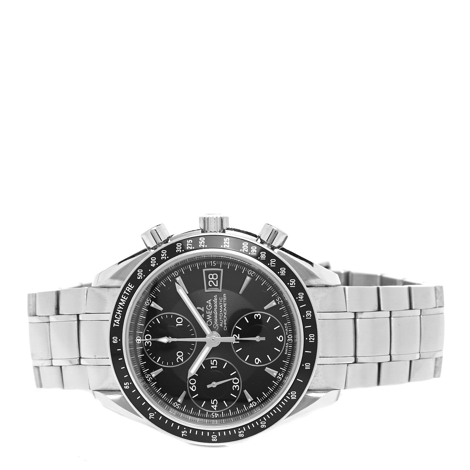 Omega Stainless Steel 40mm Speedmaster Date Automatic Watch Black 3210.50 2 of 4