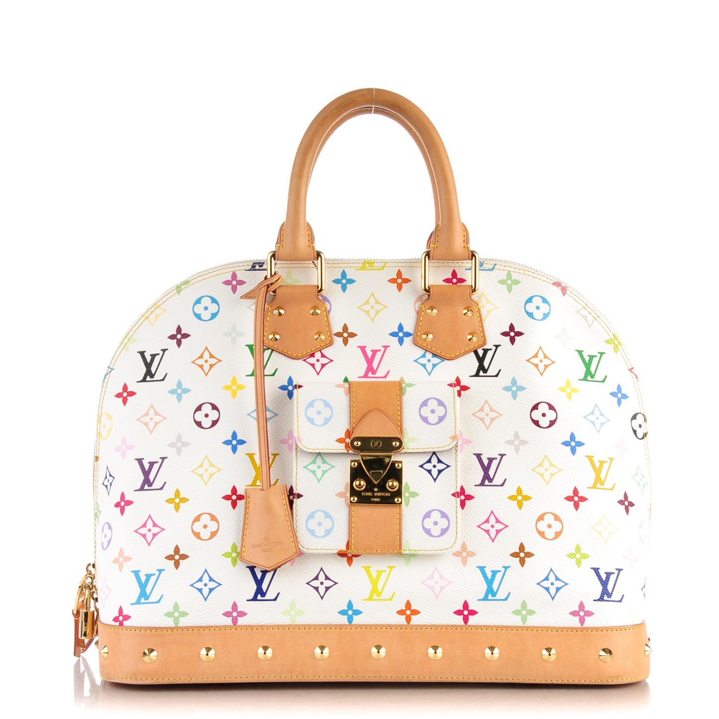 Monogram Multicolor Alma GM White