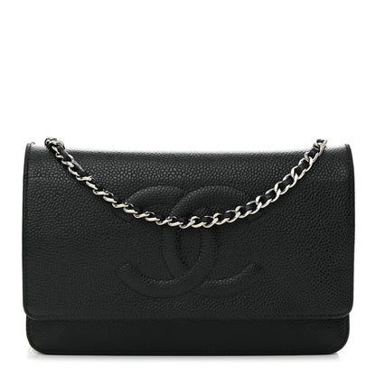 Chanel Caviar Timeless CC Wallet on Chain WOC Black 1 of 16