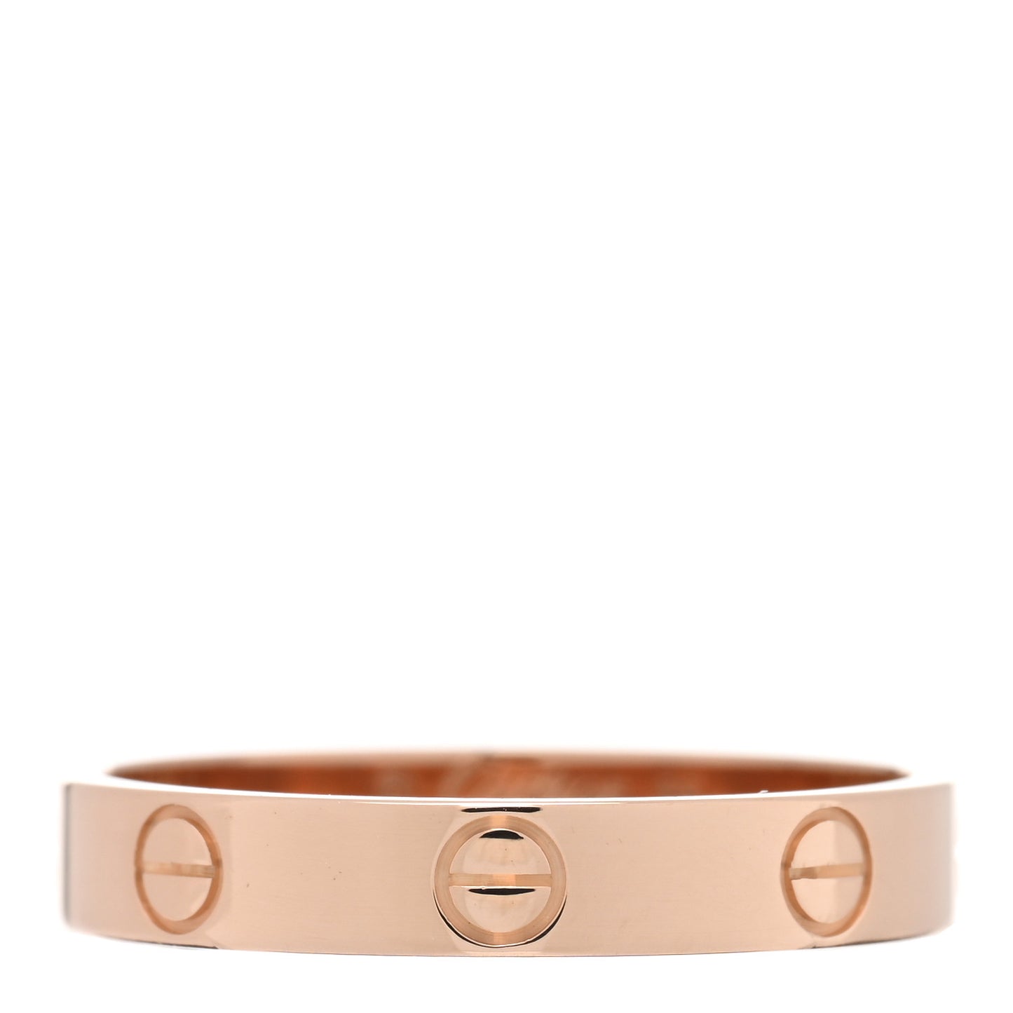 18K Pink Gold 3.5mm LOVE Wedding Band Ring 58 8.5
