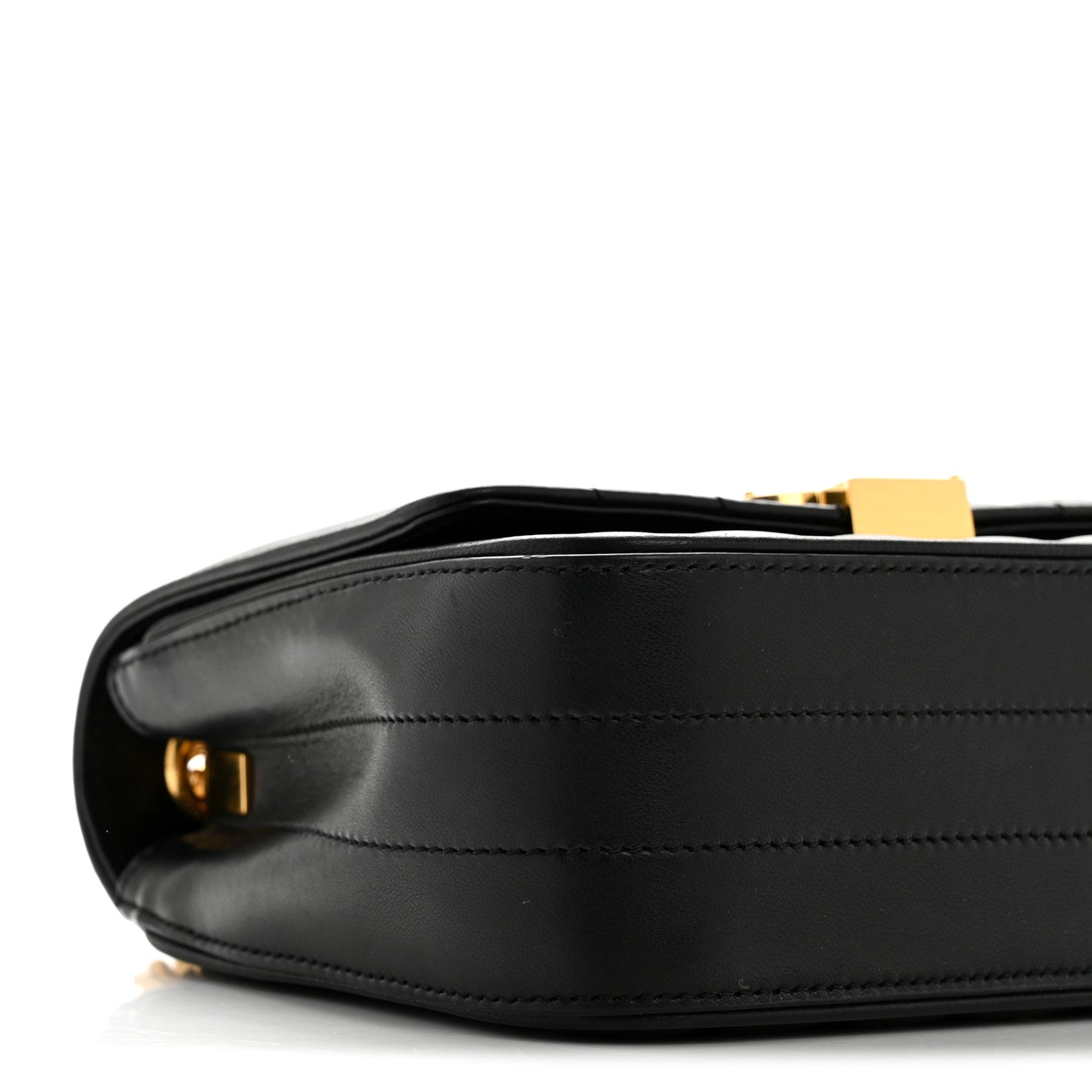 Saint Laurent Lambskin Matelasse Monogram Small Vicky Chain Bag Black 9 of 15