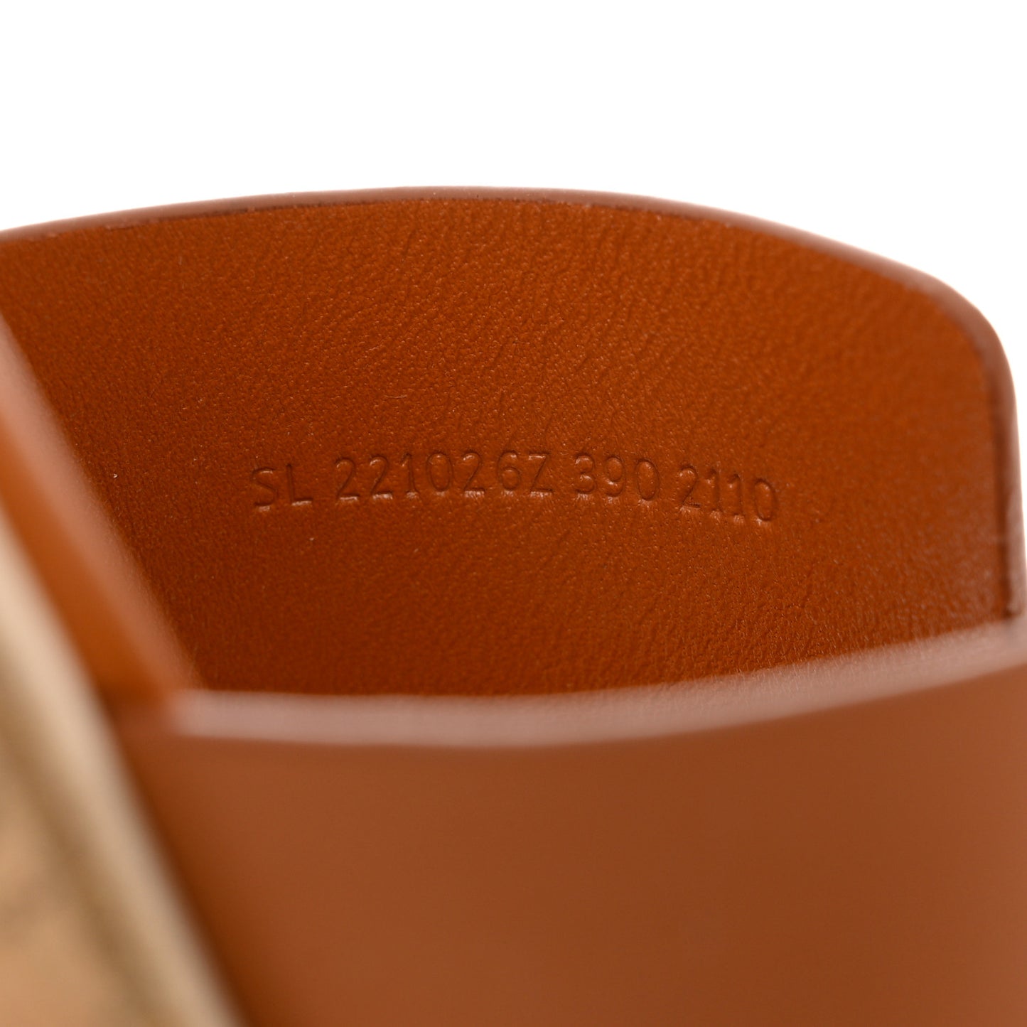 Calfskin Cork Eze 30 Sandals 39 Marron Glaise