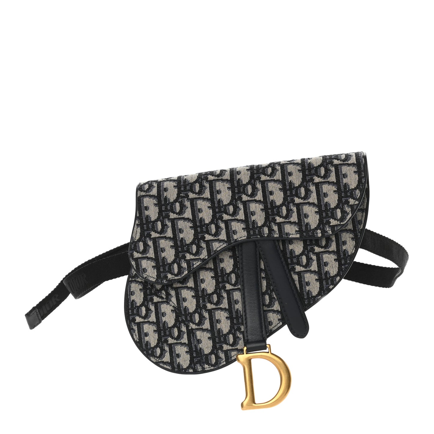 Oblique Saddle Belt Pouch Blue