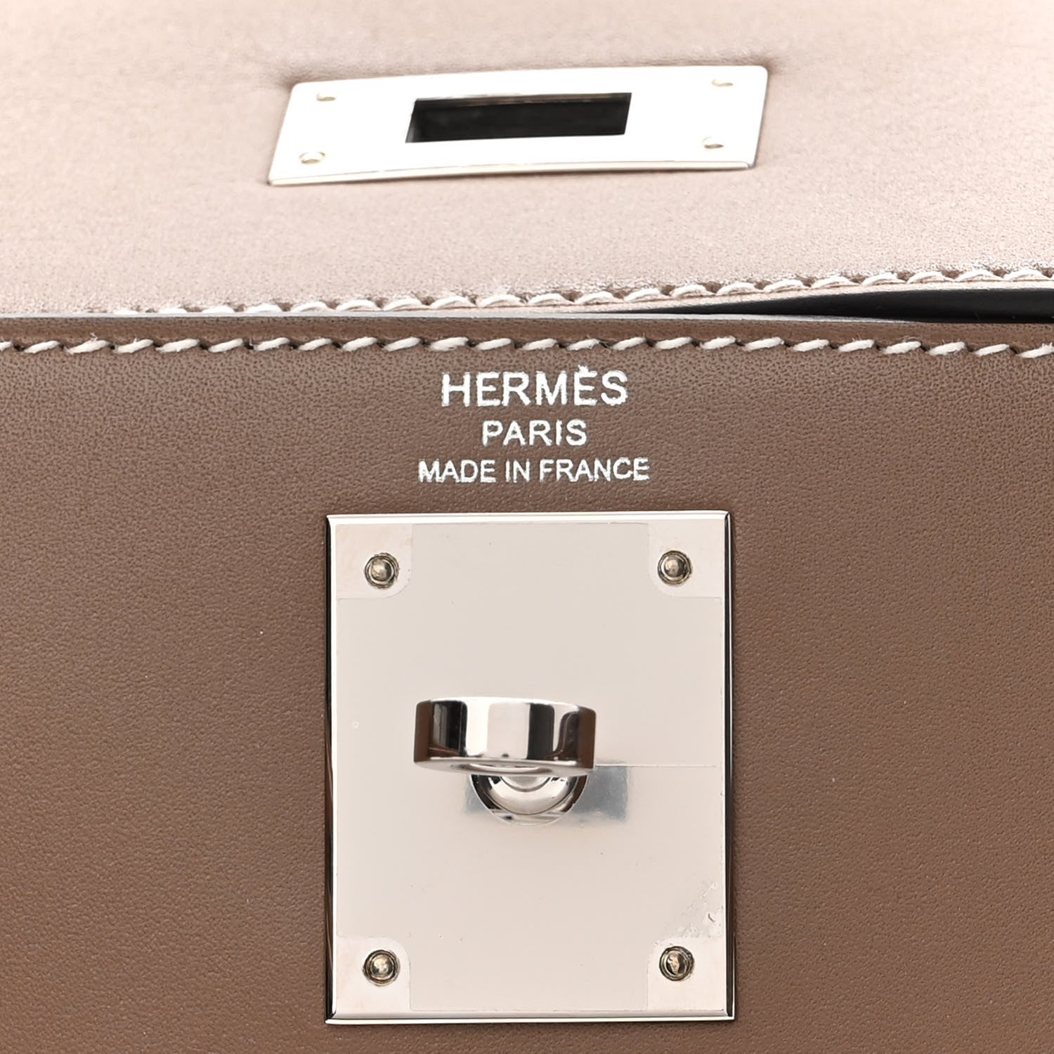 Hermes Tadelakt Kelly Sellier 28 Etoupe 6 of 12