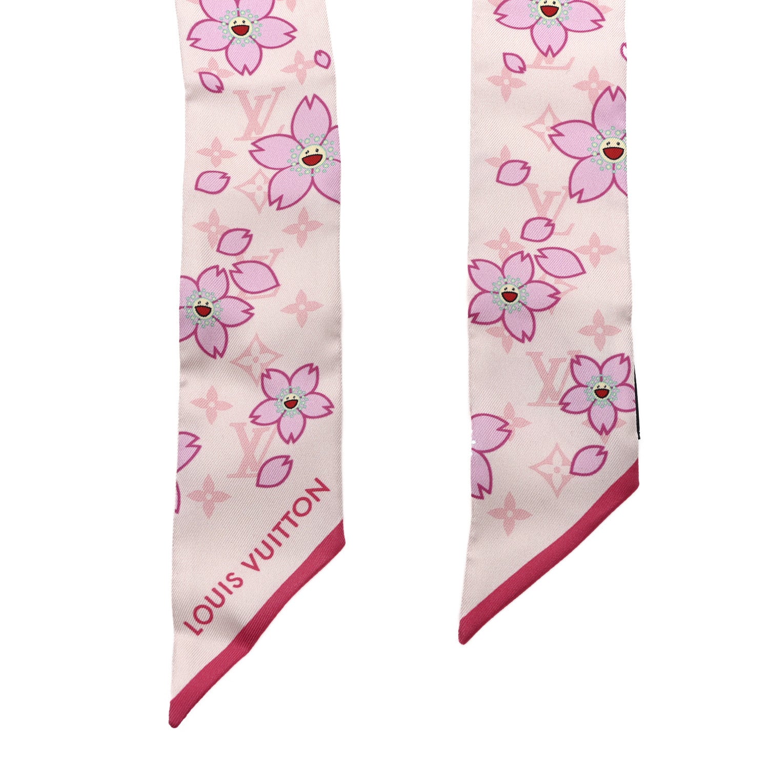 LV×TM バンドBB・チェリーブロッサム Louis Vuitton LV X TM Silk Monogram Cherry Blossom BB Bandeau Pink