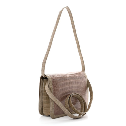 Nancy Gonzalez Crocodile Crossbody Bag Taupe 3 of 10