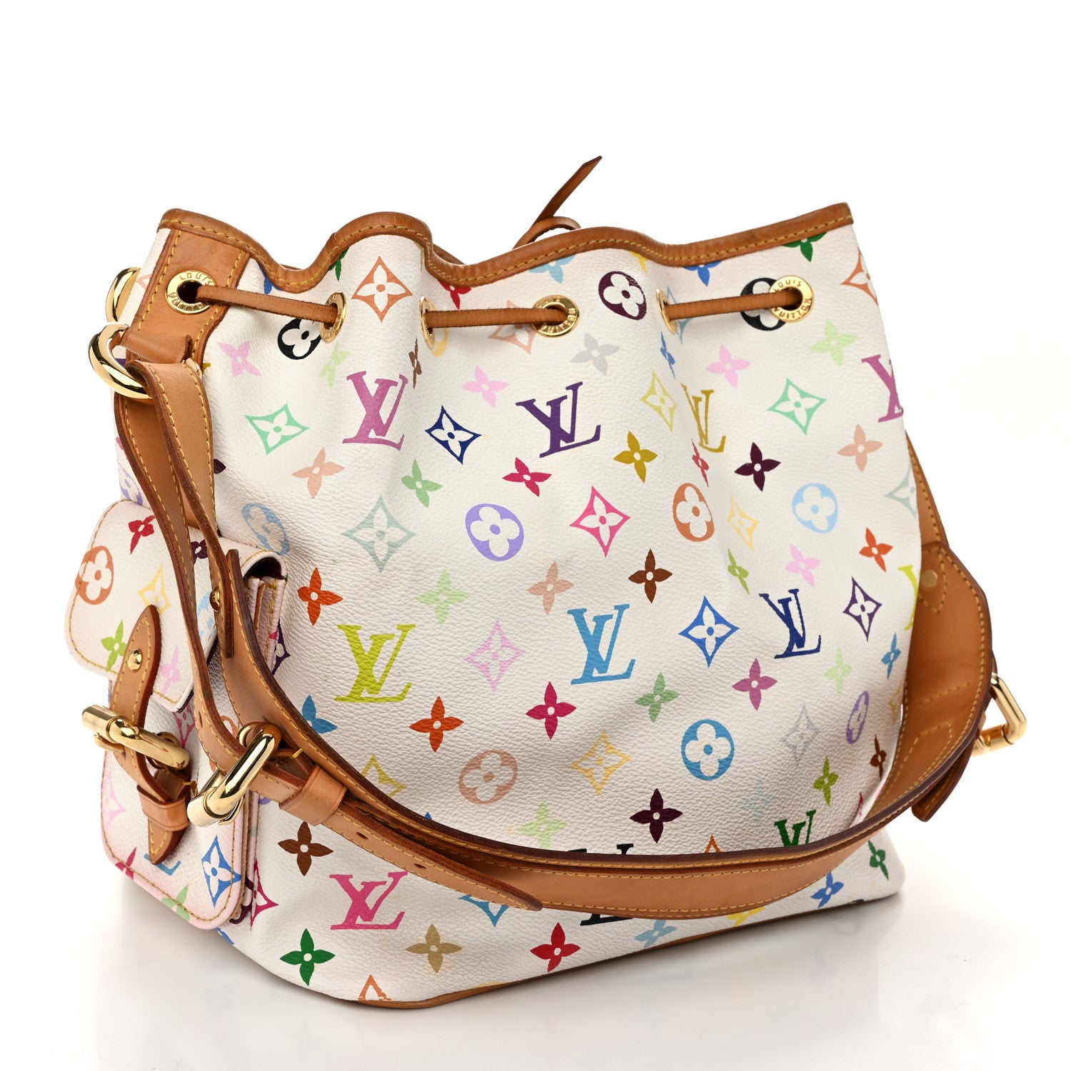Louis Vuitton Monogram Multicolor Petit Noe White 3 of 11