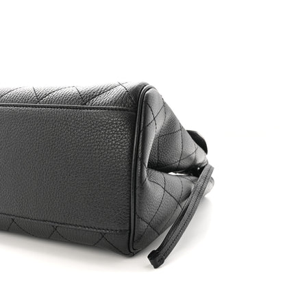 Chanel Grained Calfskin Stitched Urban Essentials Large Shopping Bag Black 10 of 10