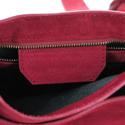 Proenza Schouler Suede PS1 Pouch Messenger Raspberry 7 of 8