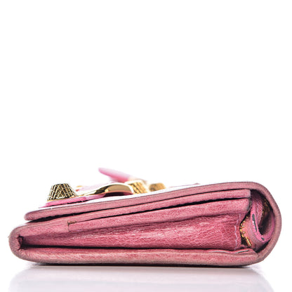 Balenciaga Agneau Giant 12 Gold Hardware Money Wallet Pink 10 of 18