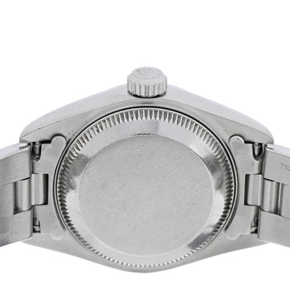Rolex Stainless Steel 18K White Gold Diamond 26mm Oyster Perpetual Datejust Watch Black 79174 4 of 5
