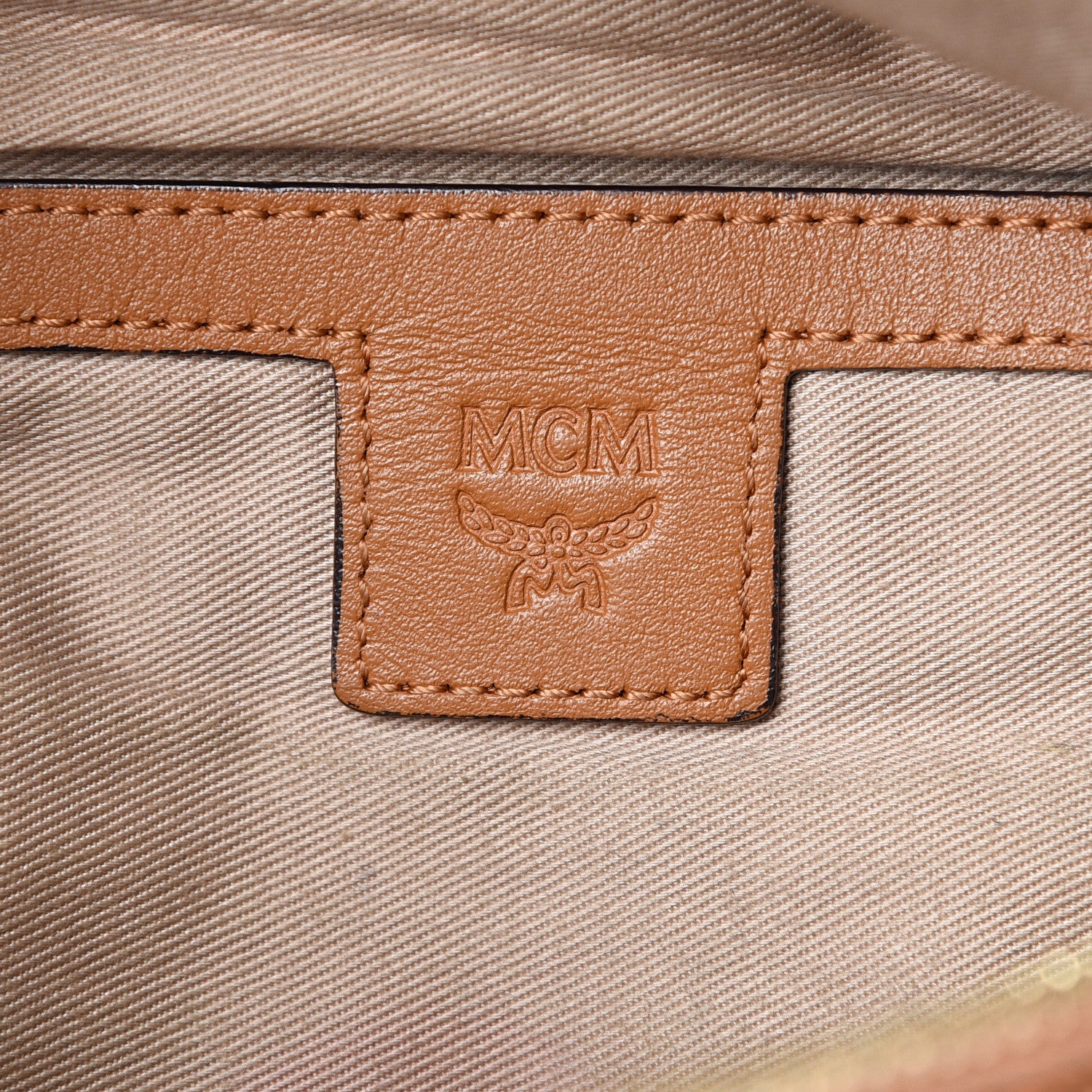 MCM Visetos Small Fusten Belt Bag Cognac 5 of 14