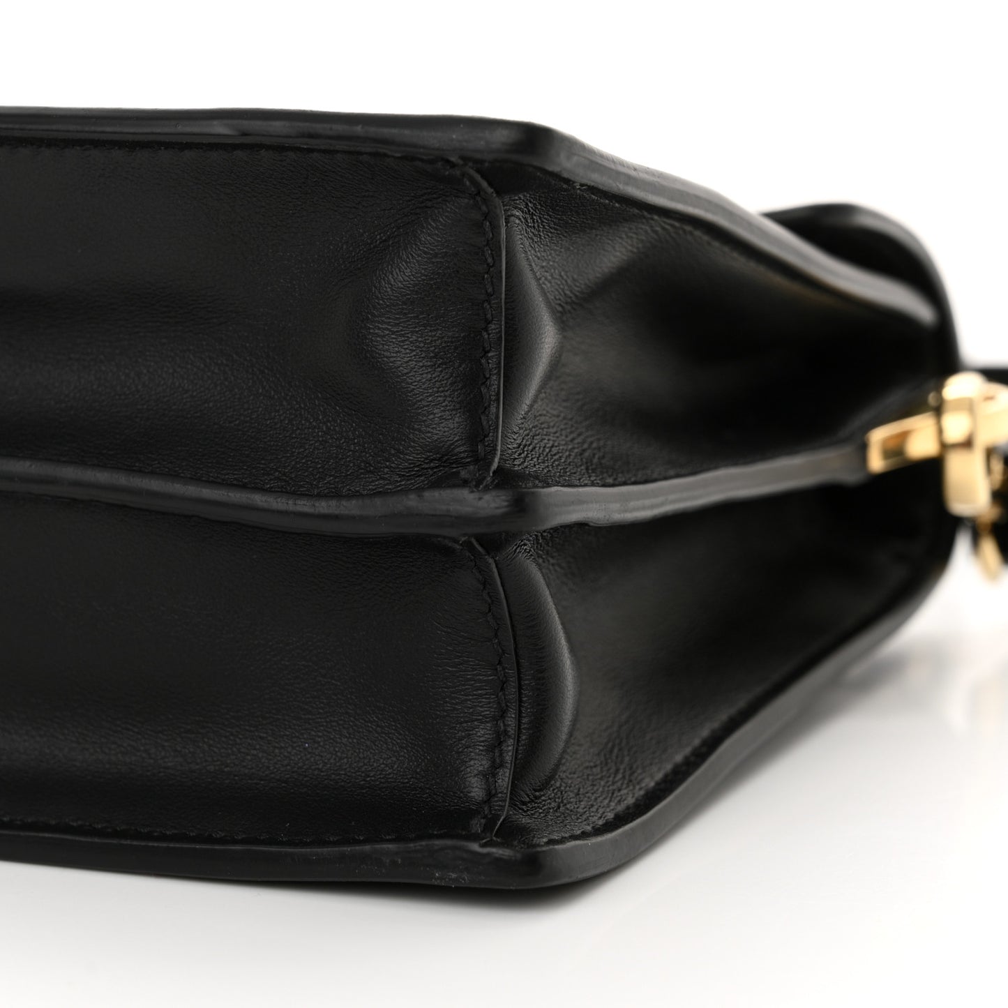 Calfskin Soft Sound Charms Shoulder Bag Black