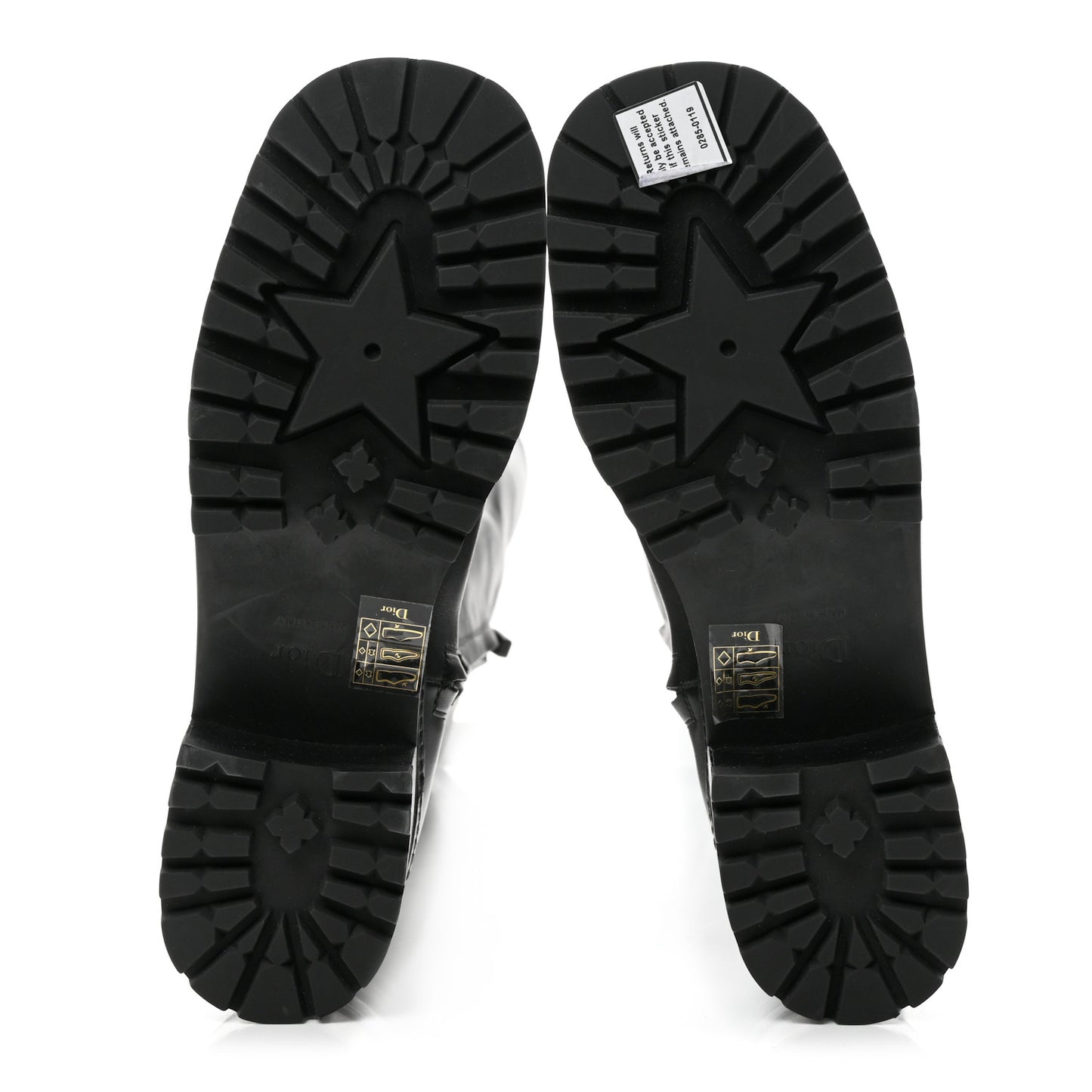 Soft Calfskin D-Road High Boots 38.5 Black