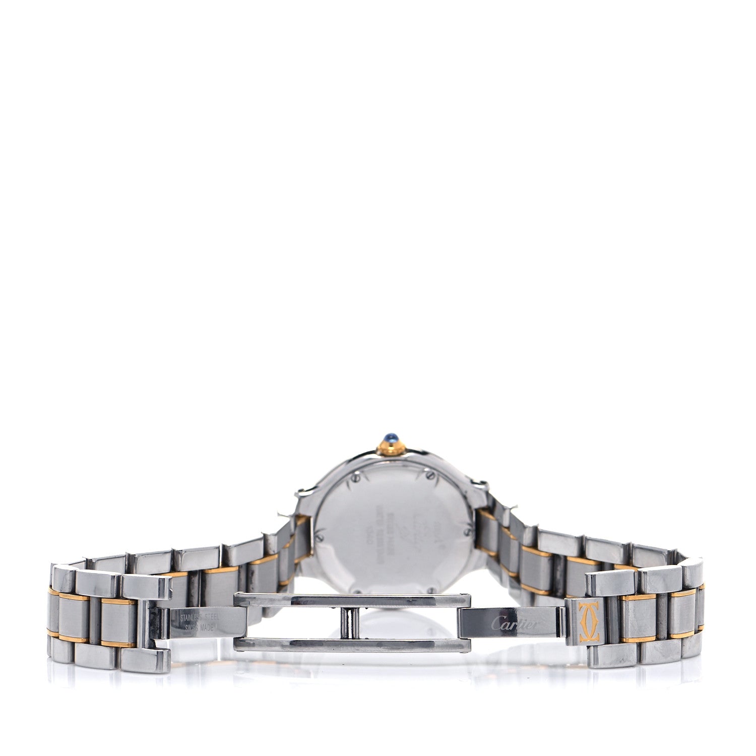 Cartier Stainless Steel 18K Yellow Gold 28mm Must De 21 Quartz Watch 5 of 7