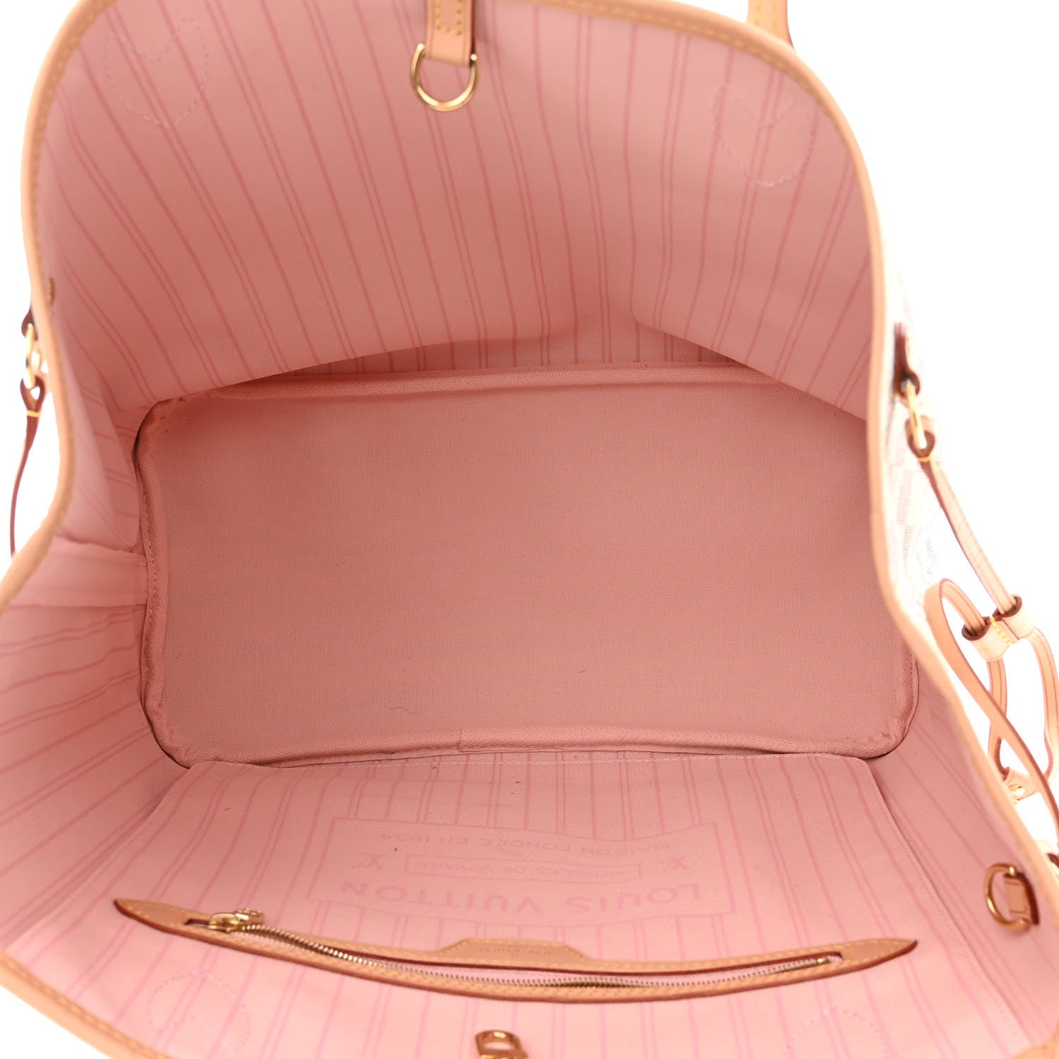 Louis Vuitton Damier Azur Neo Neverfull MM Rose Ballerine 5 of 10