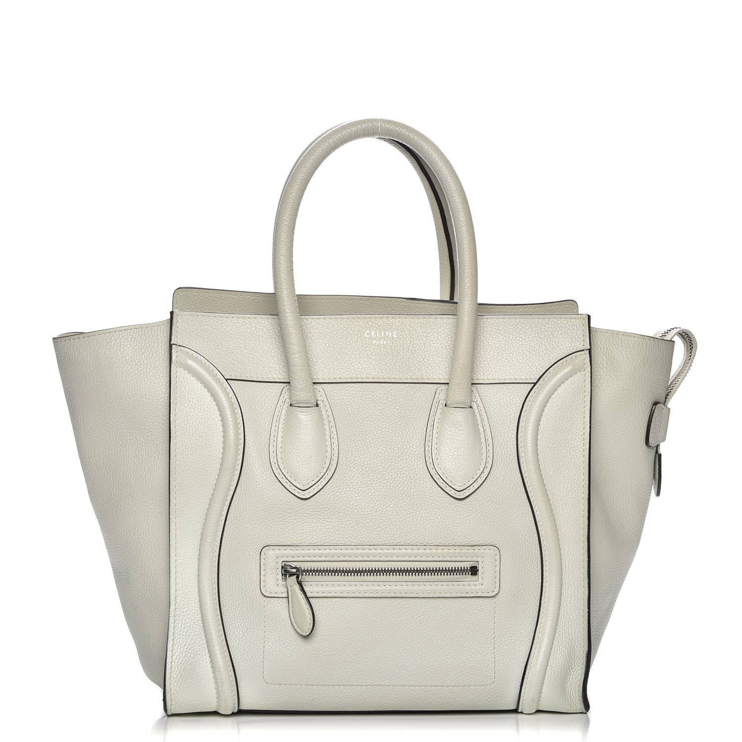 Celine Drummed Calfskin Mini Luggage Lune 1 of 18