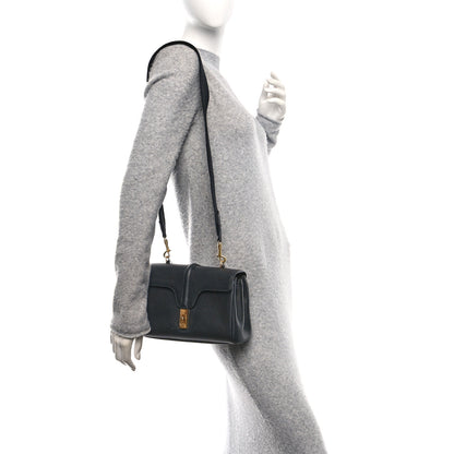 Celine Grained Calfskin Teen Soft 16 Shoulder Bag Black 2 of 9