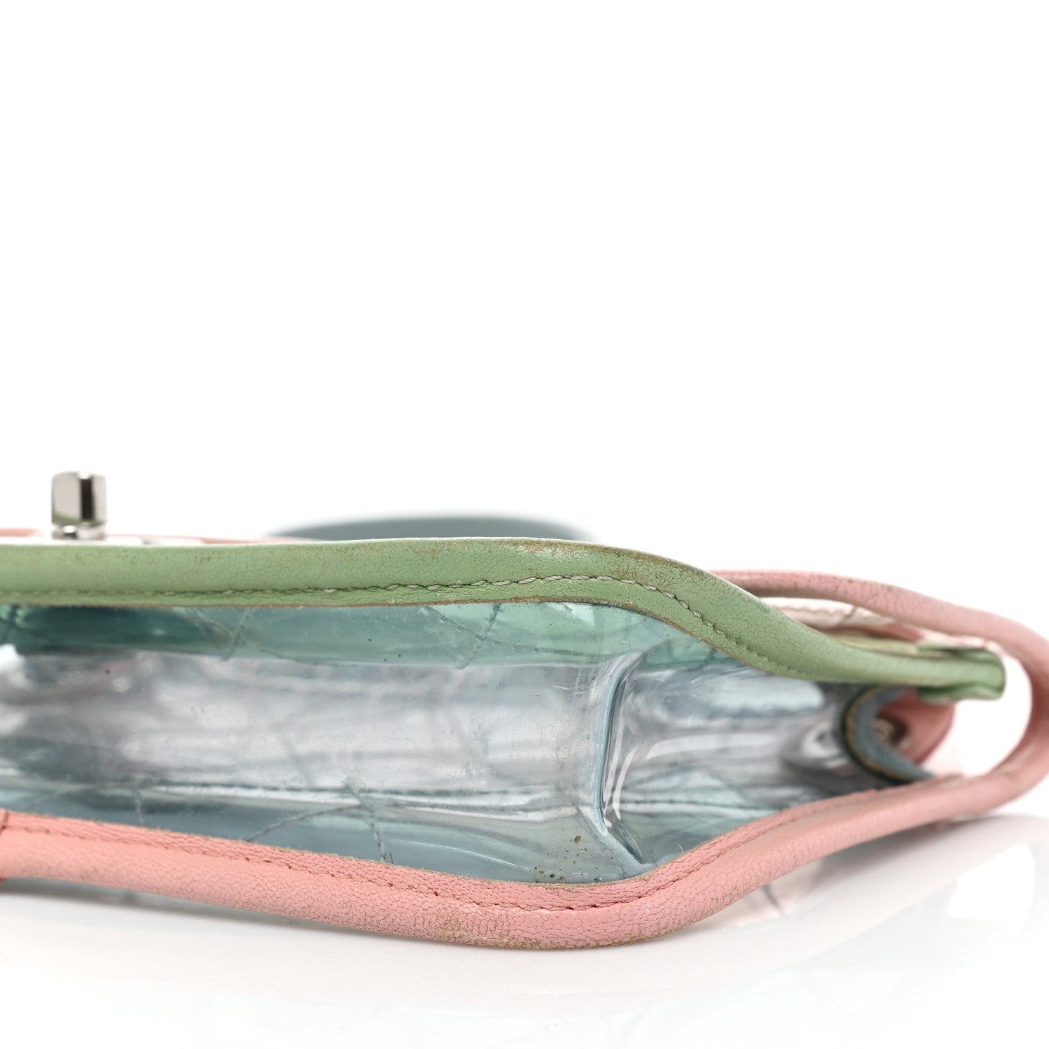 Chanel Lambskin PVC Quilted Mini Coco Splash Flap Blue Green 8 of 20