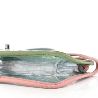 Chanel Lambskin PVC Quilted Mini Coco Splash Flap Blue Green 8 of 20