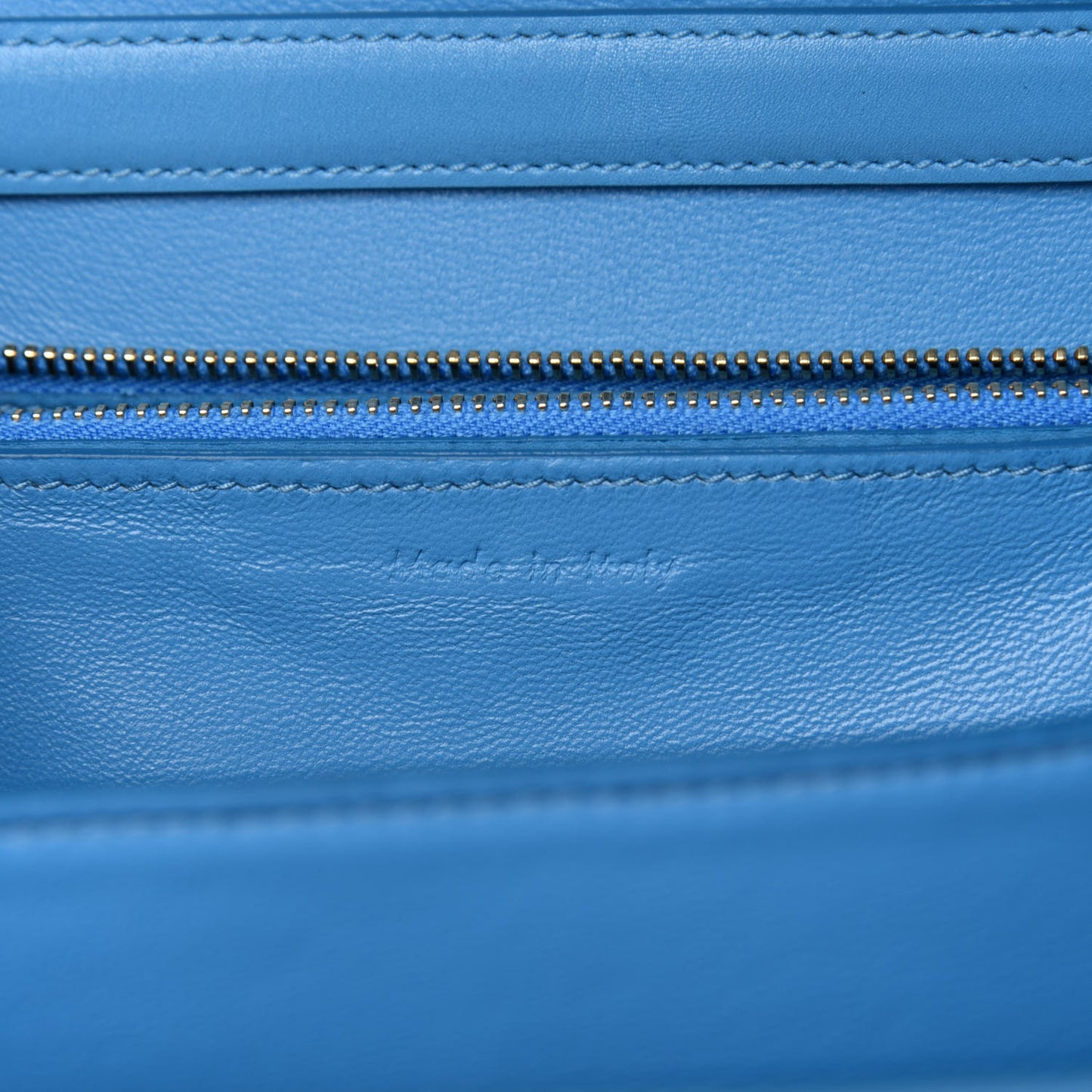 Box Calfskin Medium Classic Box Flap Bag Blue