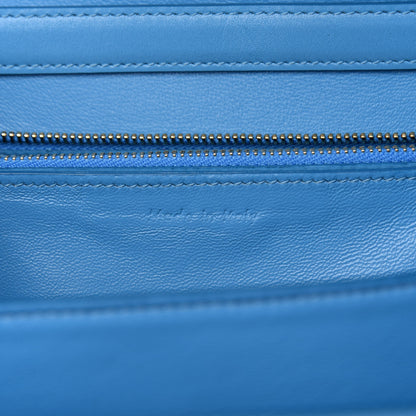 Celine Box Calfskin Medium Classic Box Flap Bag Blue 7 of 12