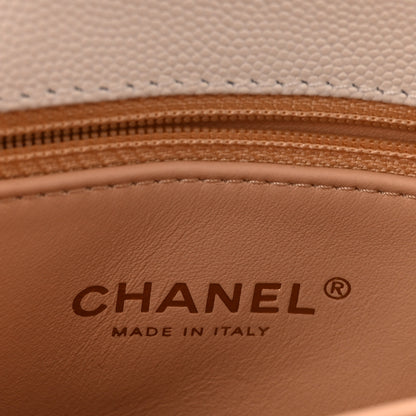 Chanel Caviar Quilted Mini Coco Handle Flap White 6 of 10