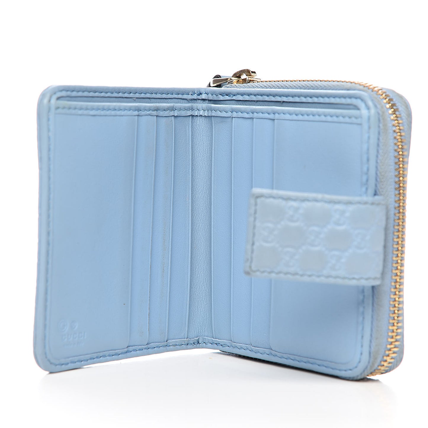 Microguccissima Compact Wallet Mineral Blue