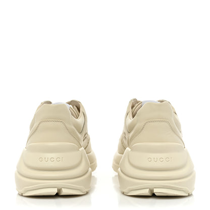 Gucci Calfskin Mens Gucci Disk Rhyton Sneakers 5 Ivory Red 4 of 11