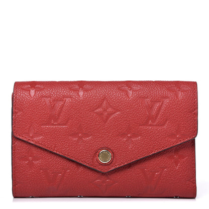 Louis Vuitton Empreinte Compact Curieuse Wallet Cherry 1 of 9