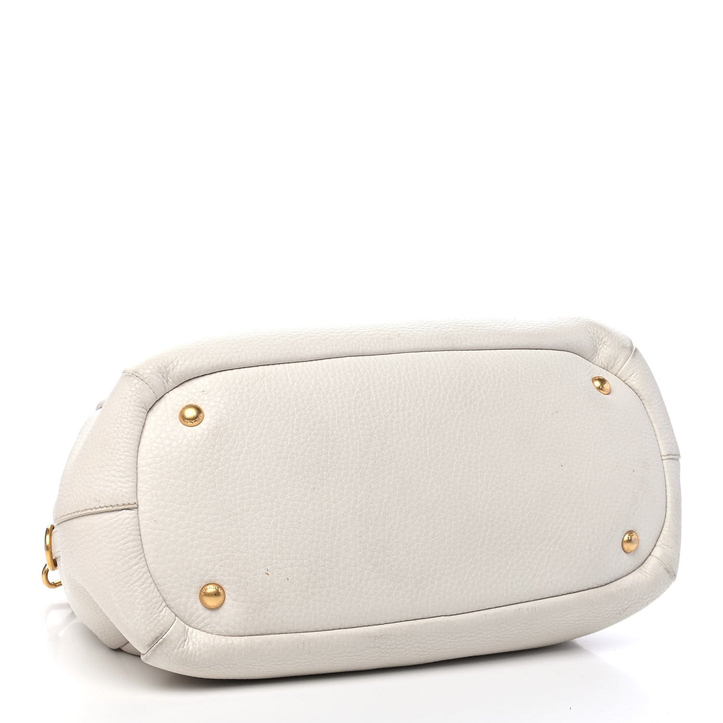 Vitello Daino Shoulder Bag White