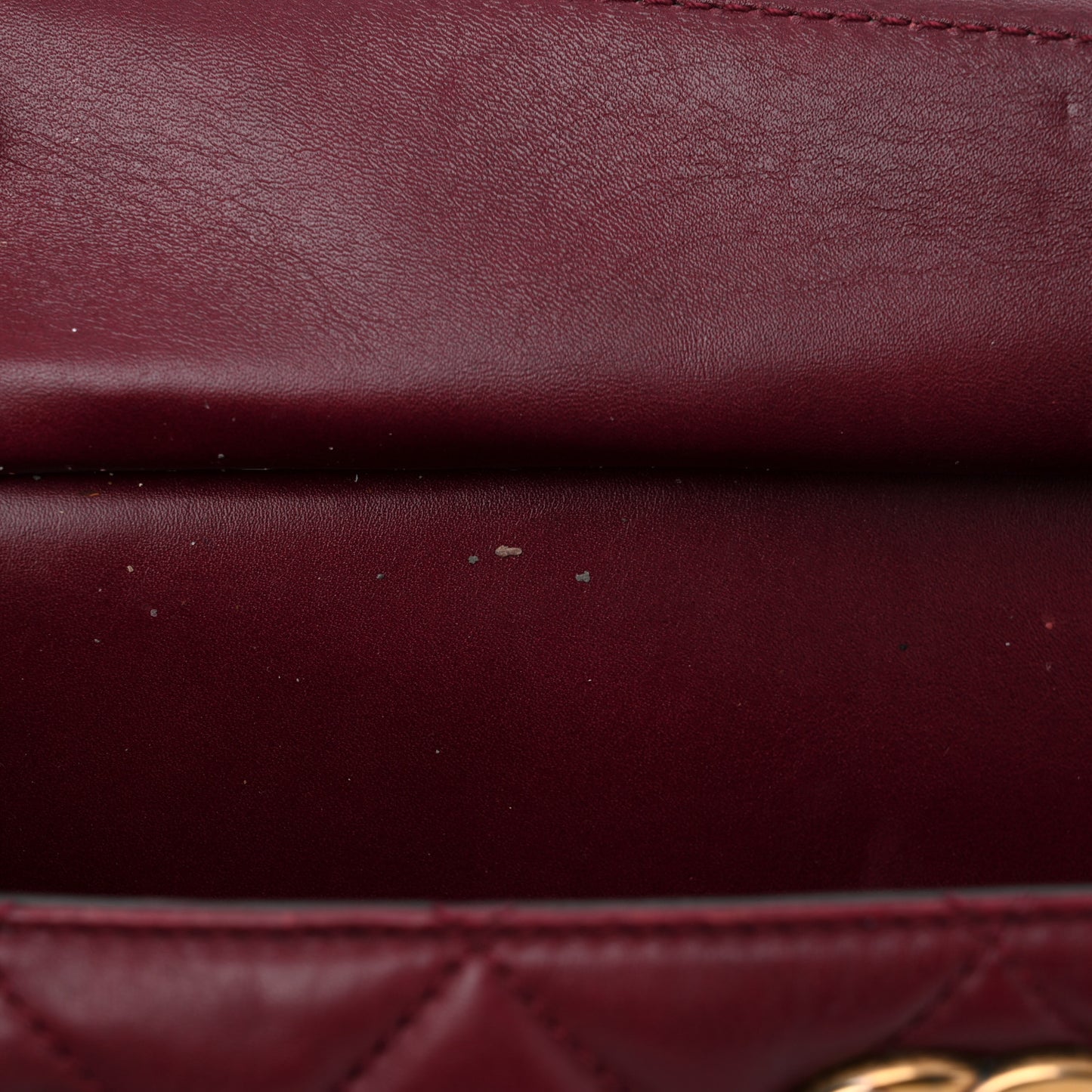 Calfskin Quilted Perfect Edge Tote Burgundy