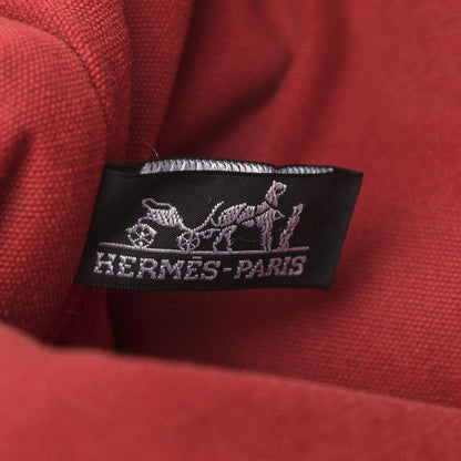 Hermes Canvas Herline Tote MM Red 6 of 12