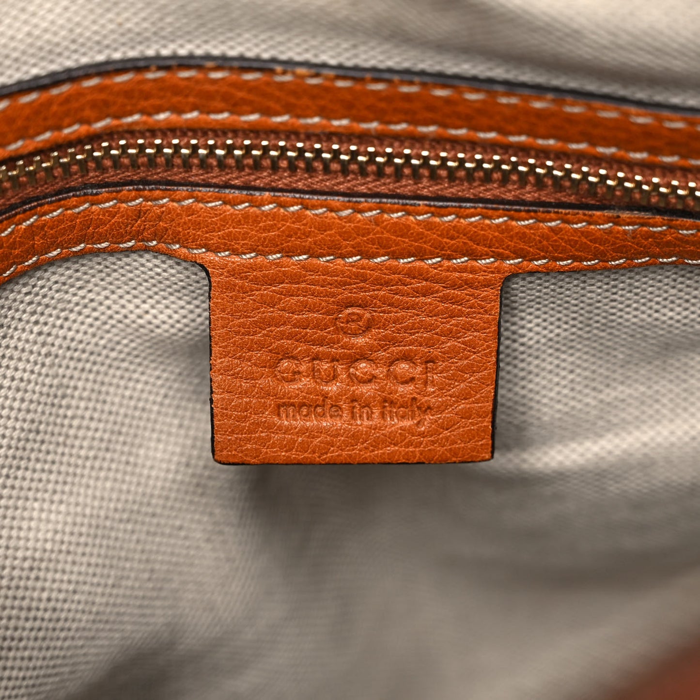 Calfskin Vintage Web Medium Boston Tobacco