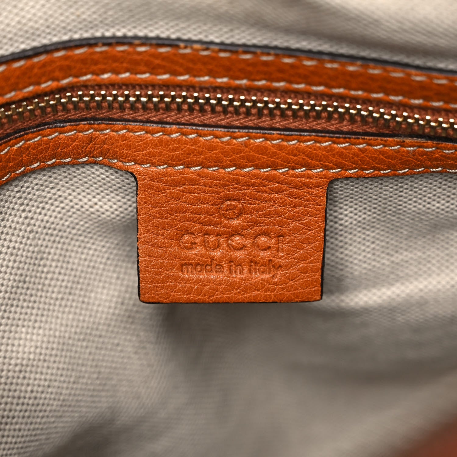 Gucci Calfskin Vintage Web Medium Boston Tobacco 6 of 20