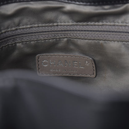 Chanel Calfskin Modern Chain Rhodoid East West Tote Black 8 of 11