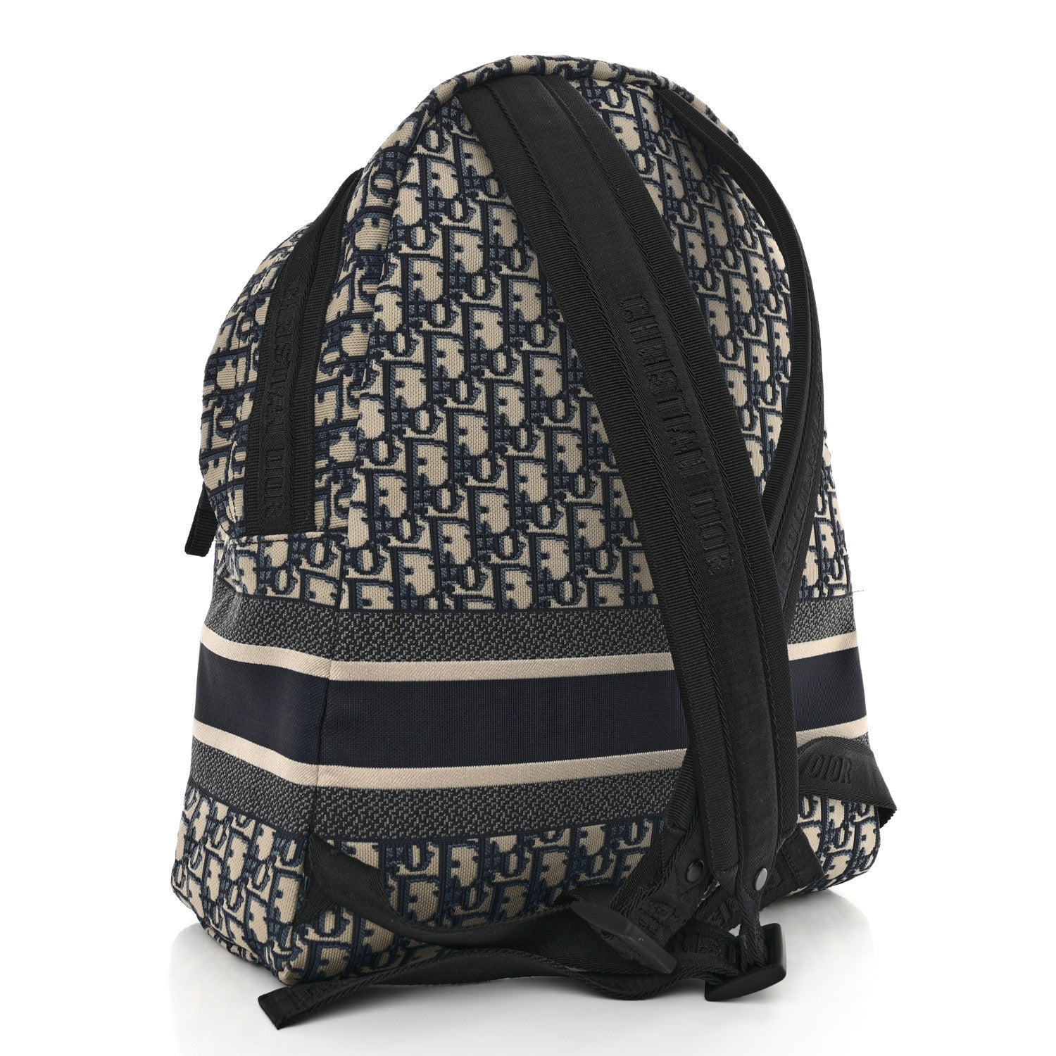 Christian Dior Oblique Diortravel Backpack Blue 3 of 12
