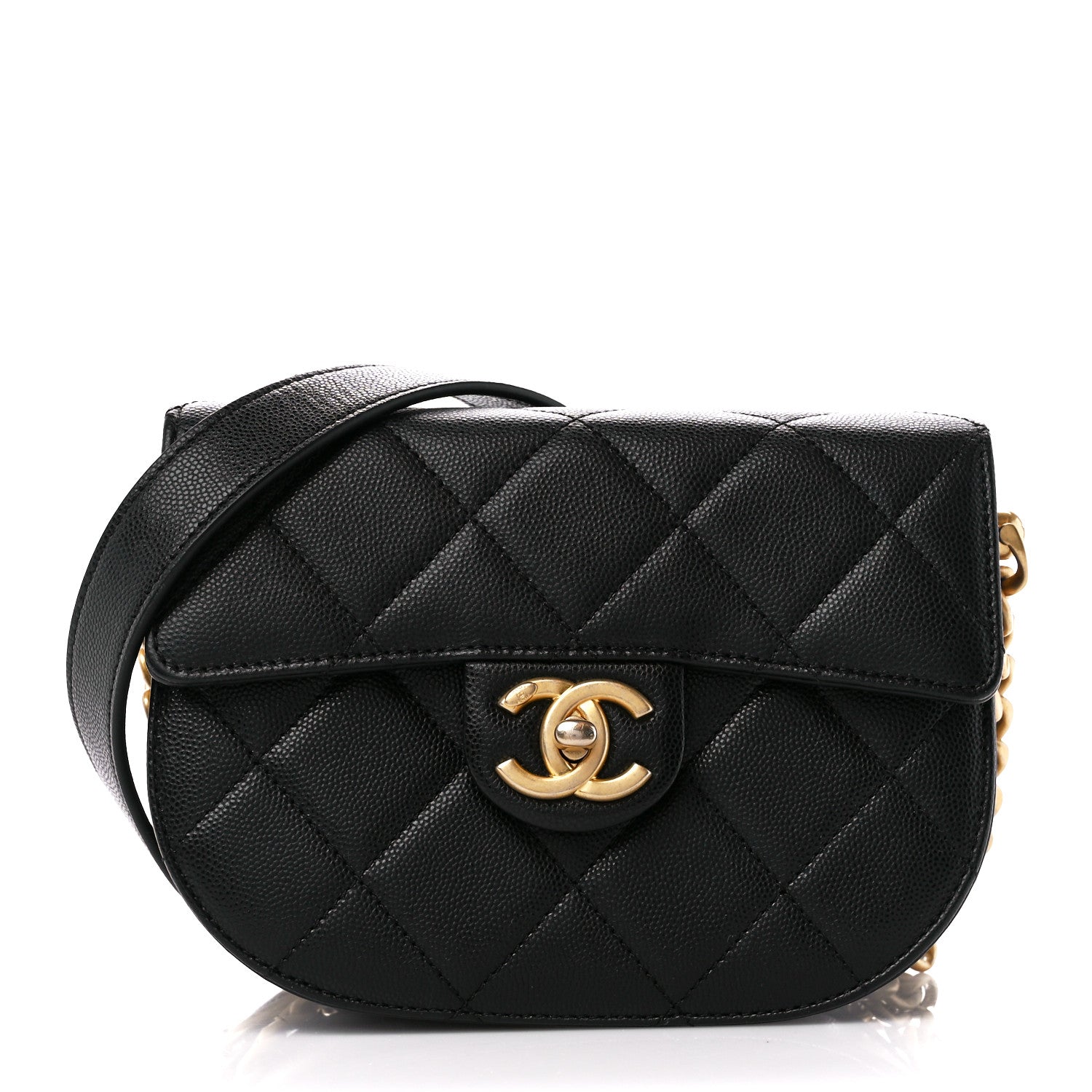 Chanel Caviar Quilted Moon Messenger Black 1 of 12