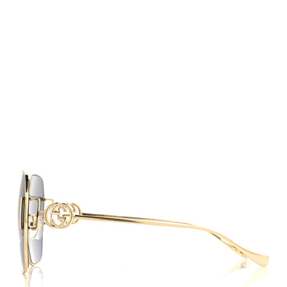 Gucci Square Aviator Sunglasses GG1207SA Gold 3 of 8