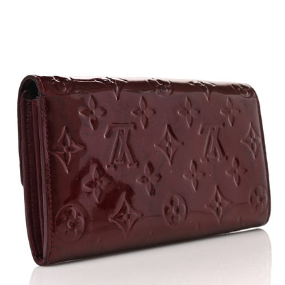 Louis Vuitton Vernis Sarah Wallet Rouge Fauviste 3 of 7