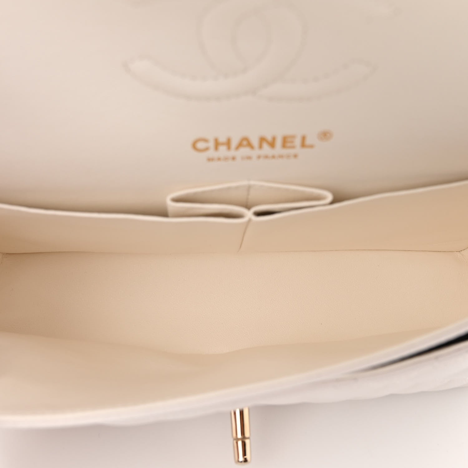Chanel Caviar Quilted Small Double Flap White 5 of 11