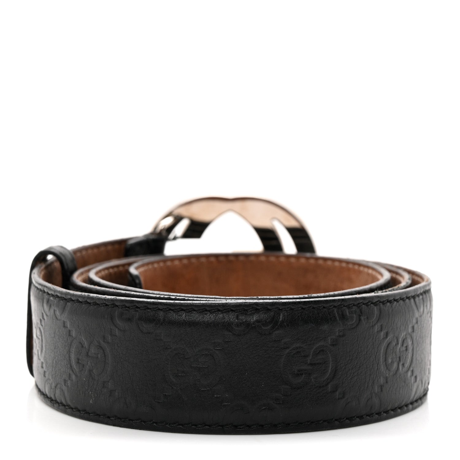 Gucci Guccissima Interlocking G Belt 85 34 Black 1917446