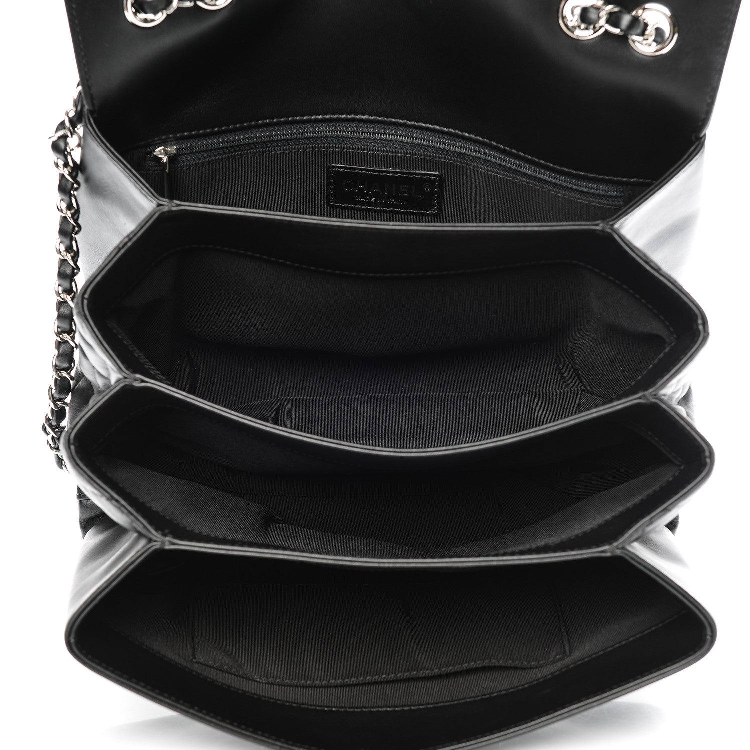 Chanel Calfskin Jumbo Tramezzo Flap Black 5 of 7