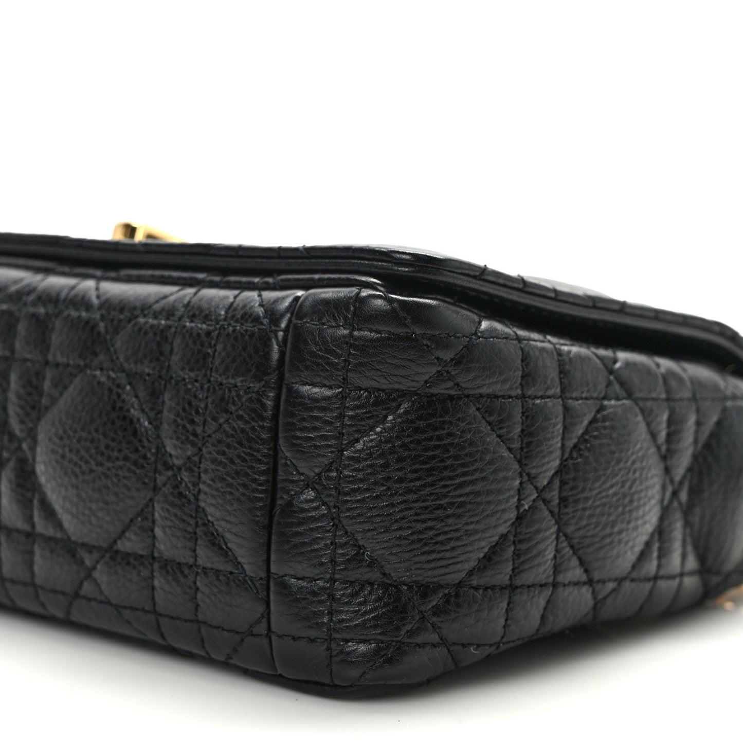Calfskin Cannage Small Caro Bag Black