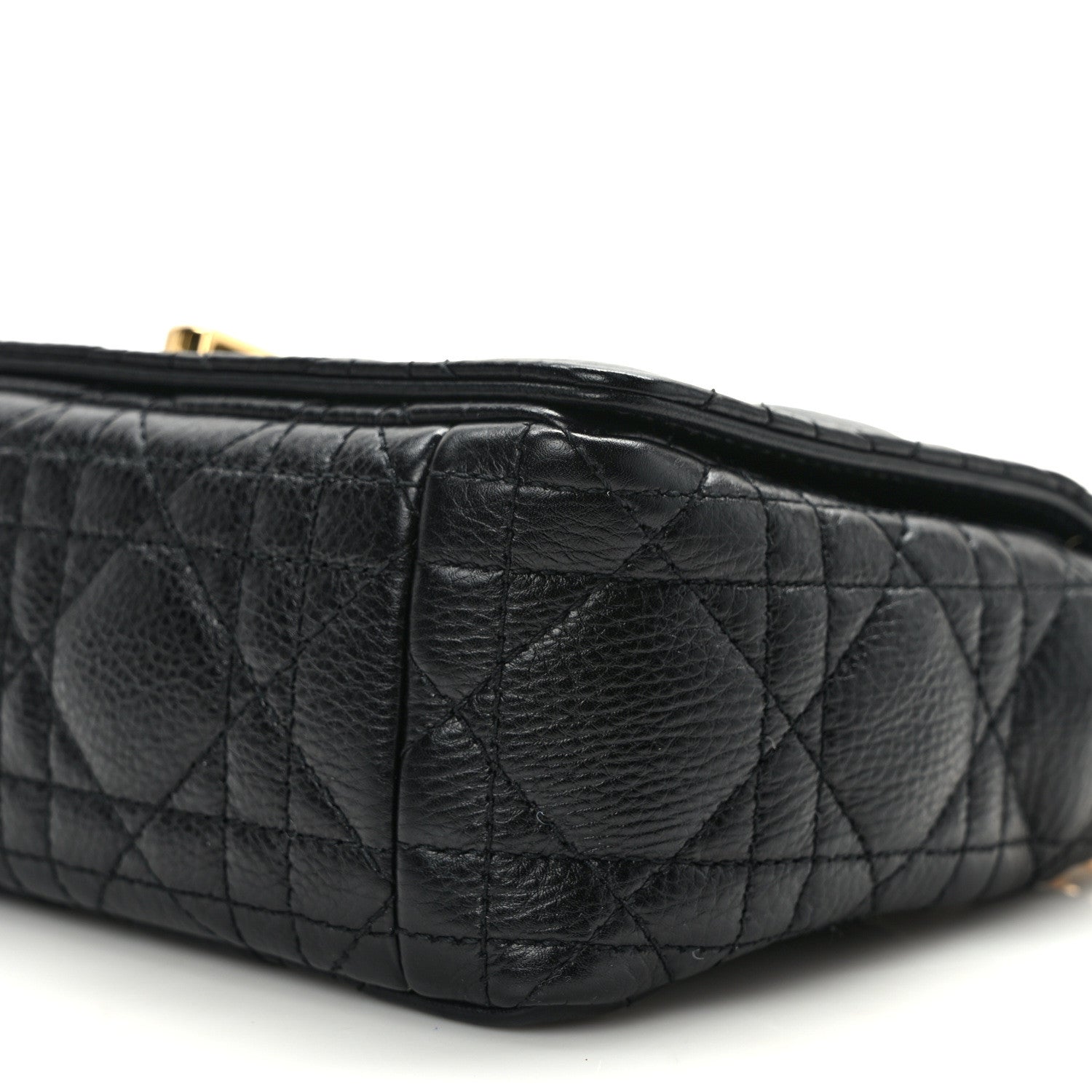 Christian Dior Calfskin Cannage Small Caro Bag Black 9 of 14