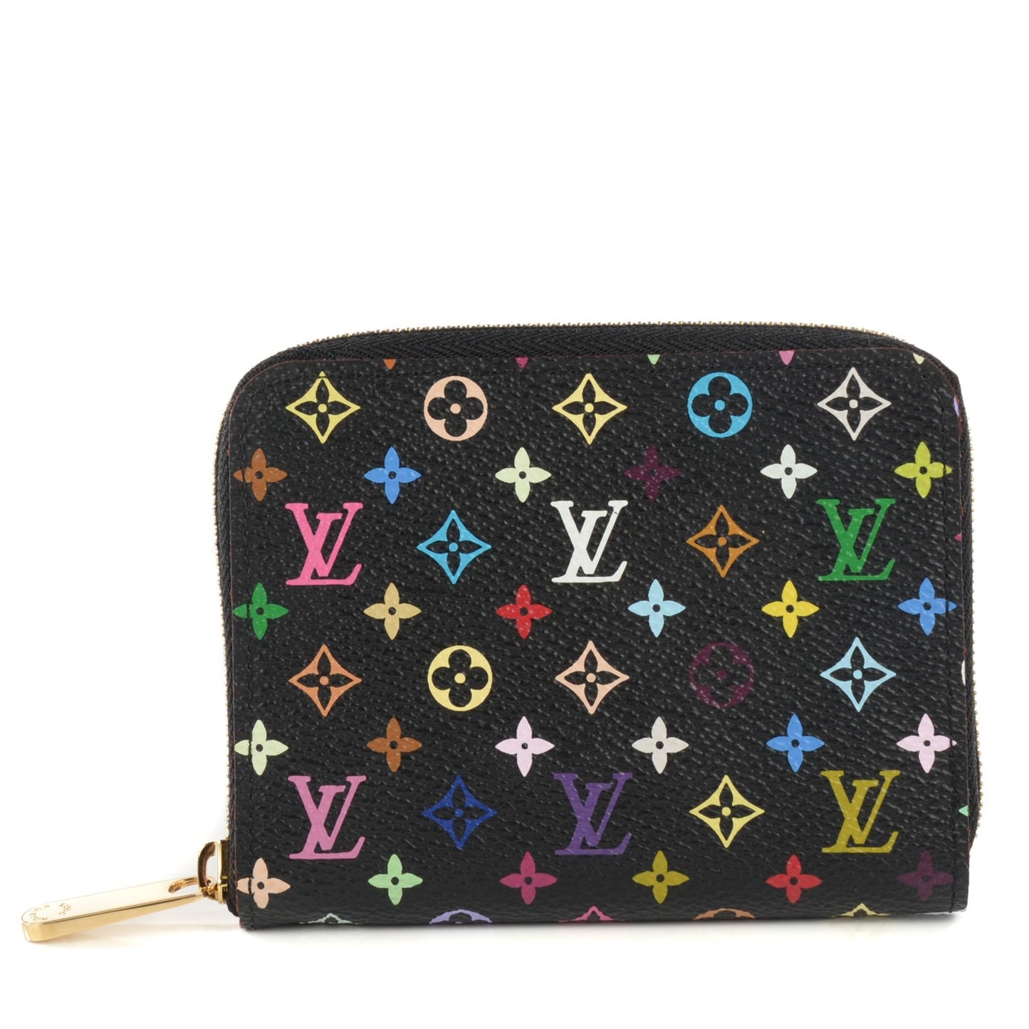 Monogram Multicolor Zippy Coin Purse Black Violet